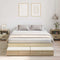 vidaXL Storage Bed Frame Sonoma Oak 140x200 cm