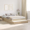 vidaXL Storage Bed Frame Sonoma Oak 140x200 cm