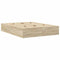 vidaXL Storage Bed Frame Sonoma Oak 140x200 cm