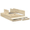 vidaXL Storage Bed Frame Sonoma Oak 140x200 cm