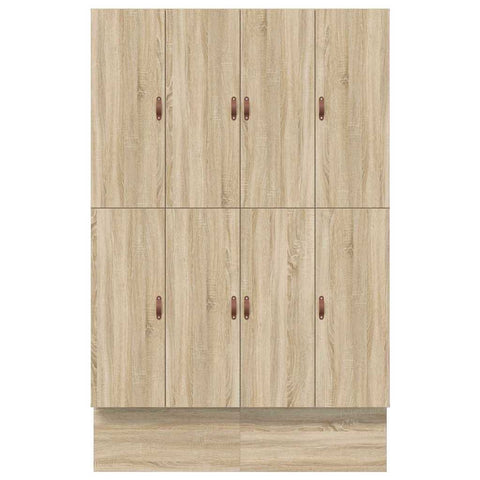 vidaXL Storage Bed Frame Sonoma Oak 140x200 cm