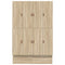 vidaXL Storage Bed Frame Sonoma Oak 140x200 cm