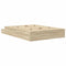 vidaXL Storage Bed Frame Sonoma Oak 140x190 cm