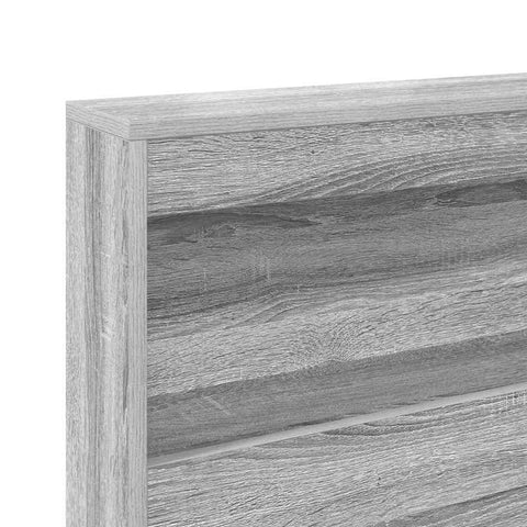 vidaXL Bookcase Bed Grey sonoma 200 x 200 cm Engineered wood