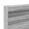 vidaXL Bookcase Bed Grey sonoma 200 x 200 cm Engineered wood