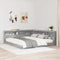 vidaXL Bookcase Bed Grey sonoma 200 x 200 cm Engineered wood