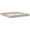 vidaXL Bookcase Bed Grey sonoma 200 x 200 cm Engineered wood