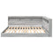 vidaXL Bookcase Bed Grey sonoma 200 x 200 cm Engineered wood