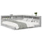 vidaXL Bookcase Bed Grey sonoma 200 x 200 cm Engineered wood