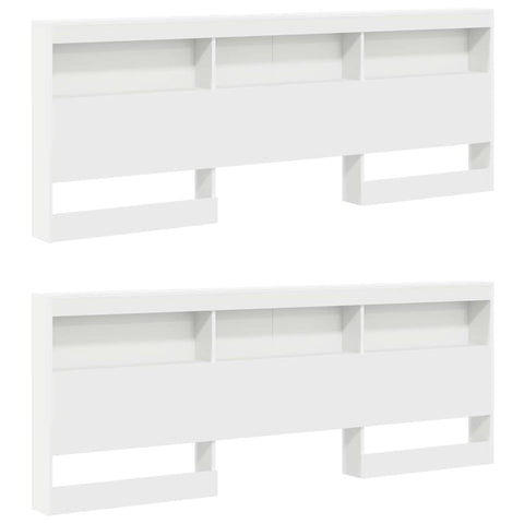 vidaXL Bookcase Bed with Headboard White 180 x 200 cm Engineered wood