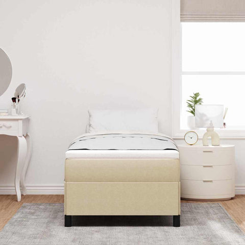 vidaXL Bed Frame Grey Green 80 x 200 cm Corduroy fabric