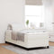 vidaXL Bed Frame Cream 100 x 200 cm Corduroy fabric