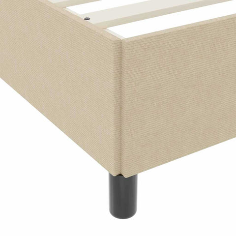 vidaXL Bed Frame Grey Green 140 x 190 cm Corduroy fabric