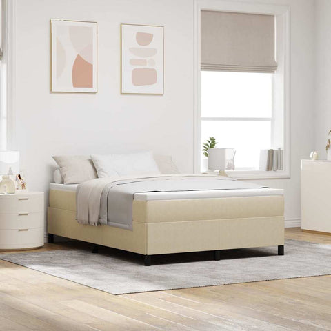 vidaXL Bed Frame Grey Green 140 x 190 cm Corduroy fabric