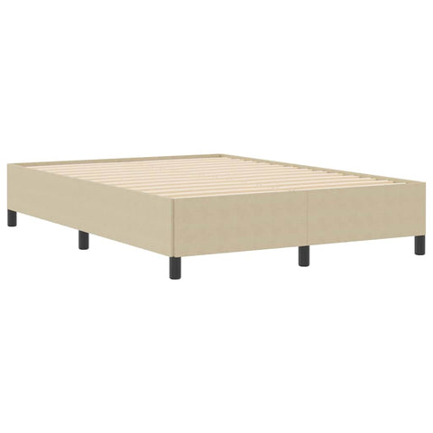 vidaXL Bed Frame Grey Green 140 x 190 cm Corduroy fabric