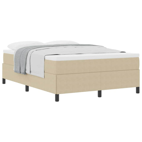 vidaXL Bed Frame Grey Green 140 x 190 cm Corduroy fabric