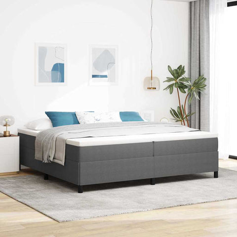 vidaXL Bed Frame Light grey 200 x 200 cm Corduroy fabric