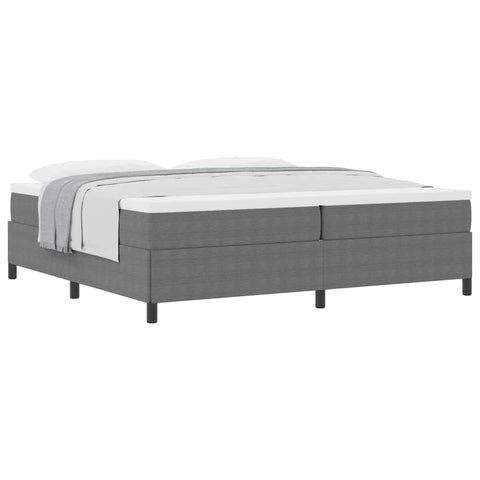 vidaXL Bed Frame Light grey 200 x 200 cm Corduroy fabric