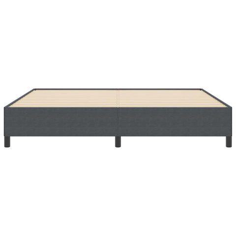 vidaXL Bed Frame Dark grey 200 x 200 cm Corduroy fabric
