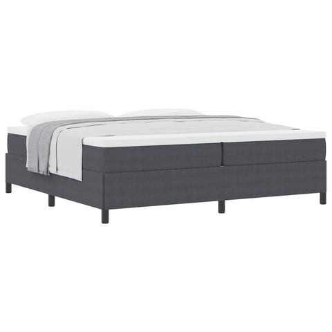 vidaXL Bed Frame Dark grey 200 x 200 cm Corduroy fabric