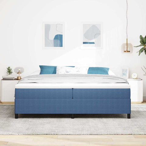 vidaXL Bed Frame Blue 200 x 200 cm Corduroy fabric