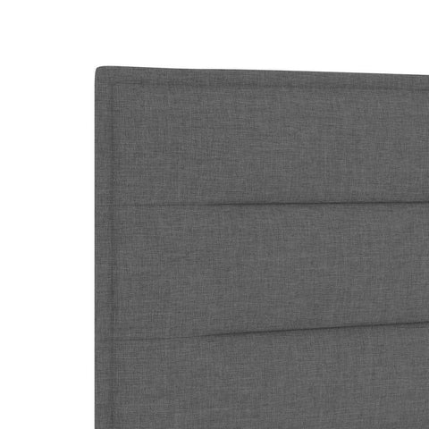 vidaXL Headboard Height Adjustable Manual Dark grey 80 cm Fabric