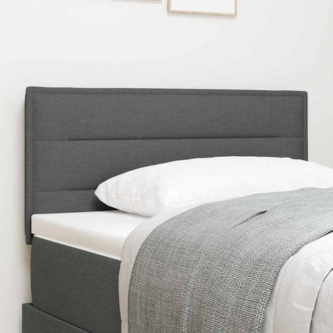 vidaXL Headboard Height Adjustable Manual Dark grey 80 cm Fabric
