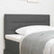 vidaXL Headboard Height Adjustable Manual Dark grey 80 cm Fabric