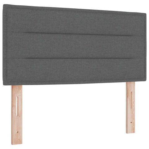 vidaXL Headboard Height Adjustable Manual Dark grey 80 cm Fabric