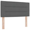 vidaXL Headboard Height Adjustable Manual Dark grey 80 cm Fabric