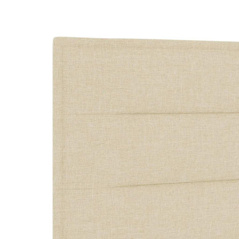 vidaXL Headboard Height Adjustable with Headboard Cream 80 cm Fabric