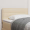 vidaXL Headboard Height Adjustable with Headboard Cream 80 cm Fabric