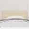 vidaXL Headboard Height Adjustable with Headboard Cream 80 cm Fabric