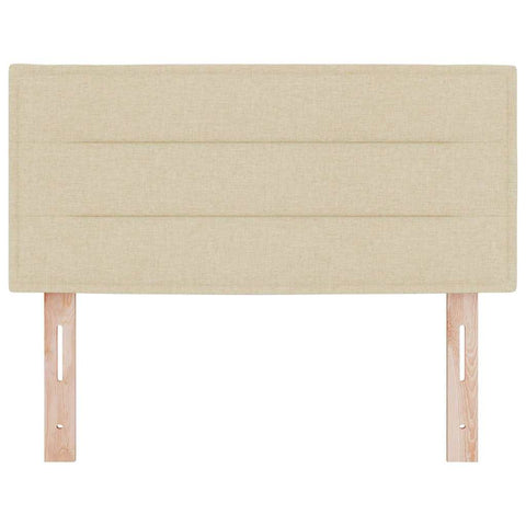 vidaXL Headboard Height Adjustable with Headboard Cream 80 cm Fabric