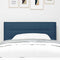 vidaXL Headboard Height Adjustable with Headboard Blue 80 cm Fabric