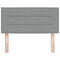 vidaXL Headboard Height Adjustable Manual Light grey 90 cm Fabric