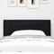 vidaXL Headboard Height Adjustable with Headboard Black 90 cm Fabric