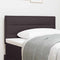 vidaXL Headboard Height Adjustable Manual Dark brown 90 cm Fabric