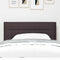 vidaXL Headboard Height Adjustable Manual Dark brown 90 cm Fabric