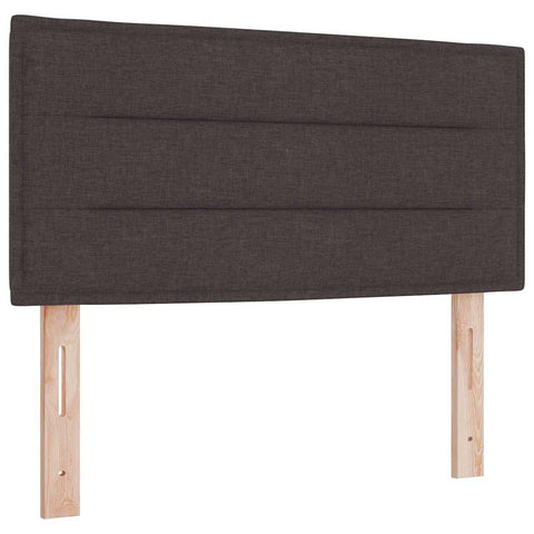 vidaXL Headboard Height Adjustable Manual Dark brown 90 cm Fabric