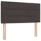 vidaXL Headboard Height Adjustable Manual Dark brown 90 cm Fabric