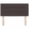 vidaXL Headboard Height Adjustable Manual Dark brown 90 cm Fabric