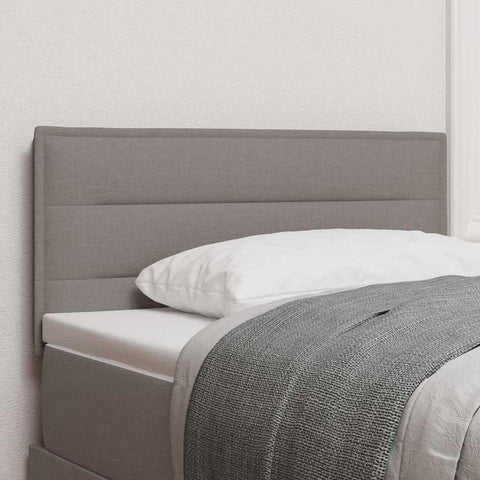 vidaXL Headboard Height Adjustable with Headboard Taupe 90 cm Fabric