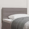 vidaXL Headboard Height Adjustable with Headboard Taupe 90 cm Fabric