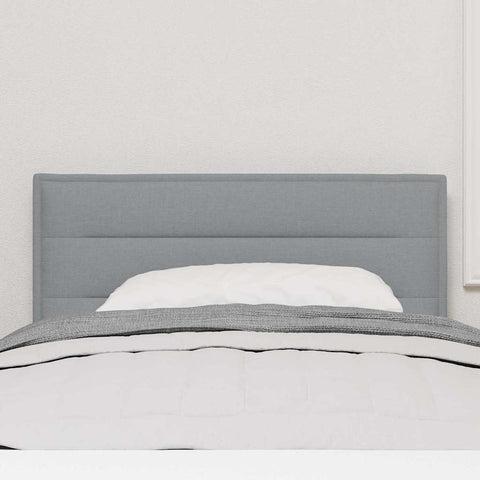 vidaXL Headboard Height Adjustable Manual Light grey 100 cm Fabric