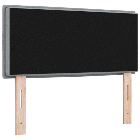 vidaXL Headboard Height Adjustable Manual Light grey 100 cm Fabric