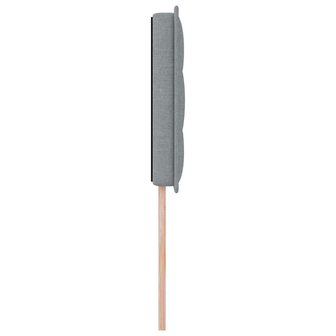vidaXL Headboard Height Adjustable Manual Light grey 100 cm Fabric