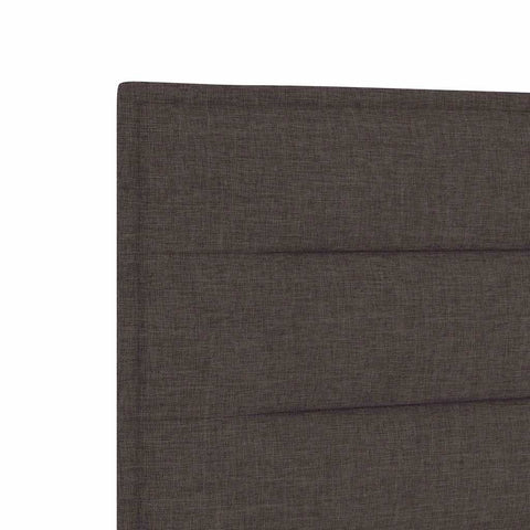 vidaXL Headboard Height Adjustable Manual Dark brown 100 cm Fabric