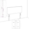 vidaXL Headboard Height Adjustable with Headboard Taupe 100 cm Fabric