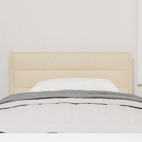 vidaXL Headboard Height Adjustable with Headboard Cream 100 cm Fabric